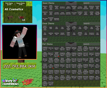 4 CANDY BLOSSOM TREES (1 GIANT) & 3 MOON MANGO TREES